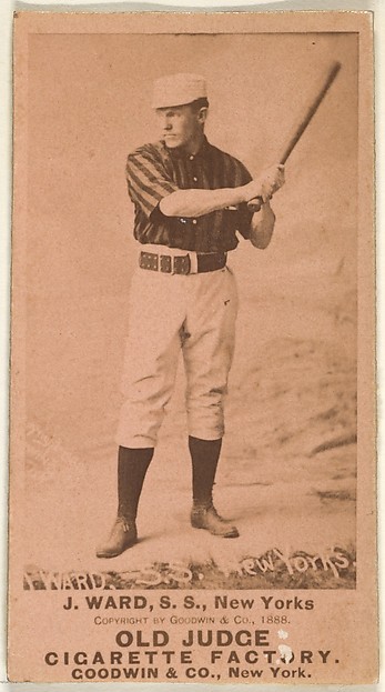 Goodwin & Company, John Montgomery Ward, Captain and Shortstop, New York, from the Old Judge series (N172) for Old Judge Cigarettes