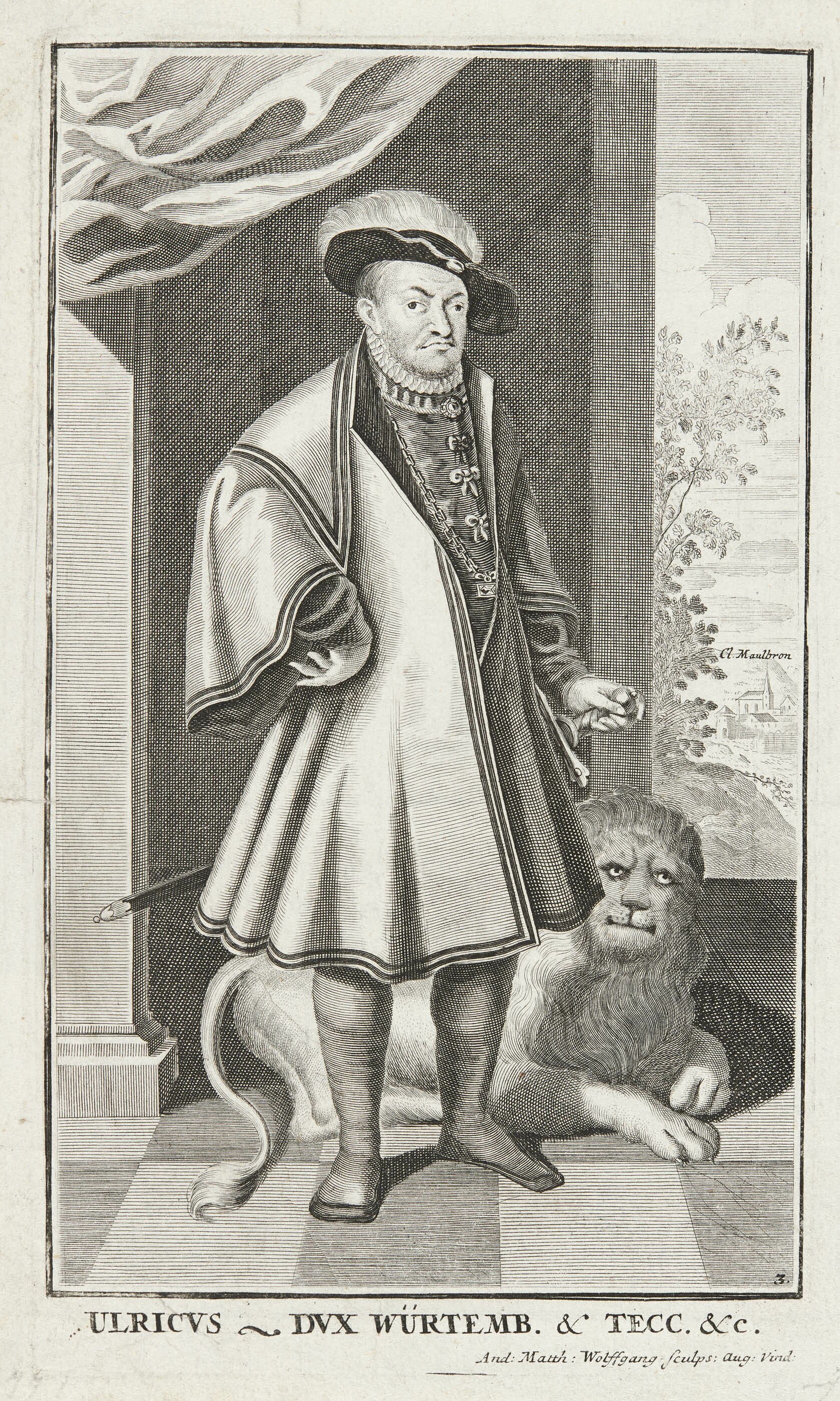 Andreas Matthäus Wolfgang, Bildnis Herzog Ulrich von Württemberg