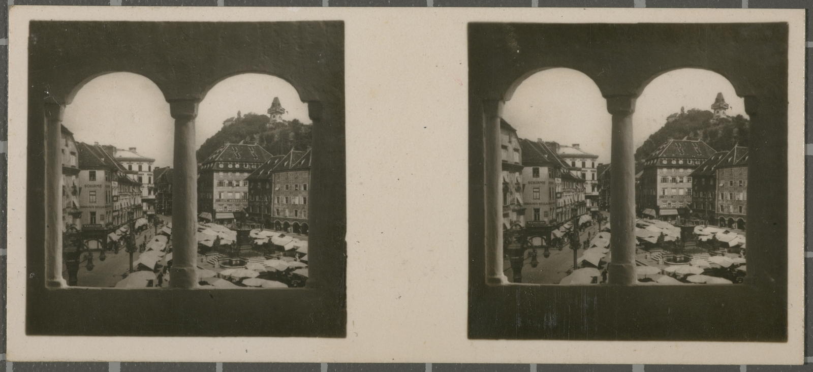 Desconegut, N.º 45. Graz. - Plaza Mayor y "Schlosberg".