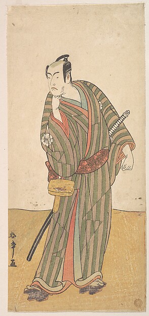 Katsukawa Shunshō　勝川春章, The Fourth Matsumoto Koshiro as an Otokodate Standing