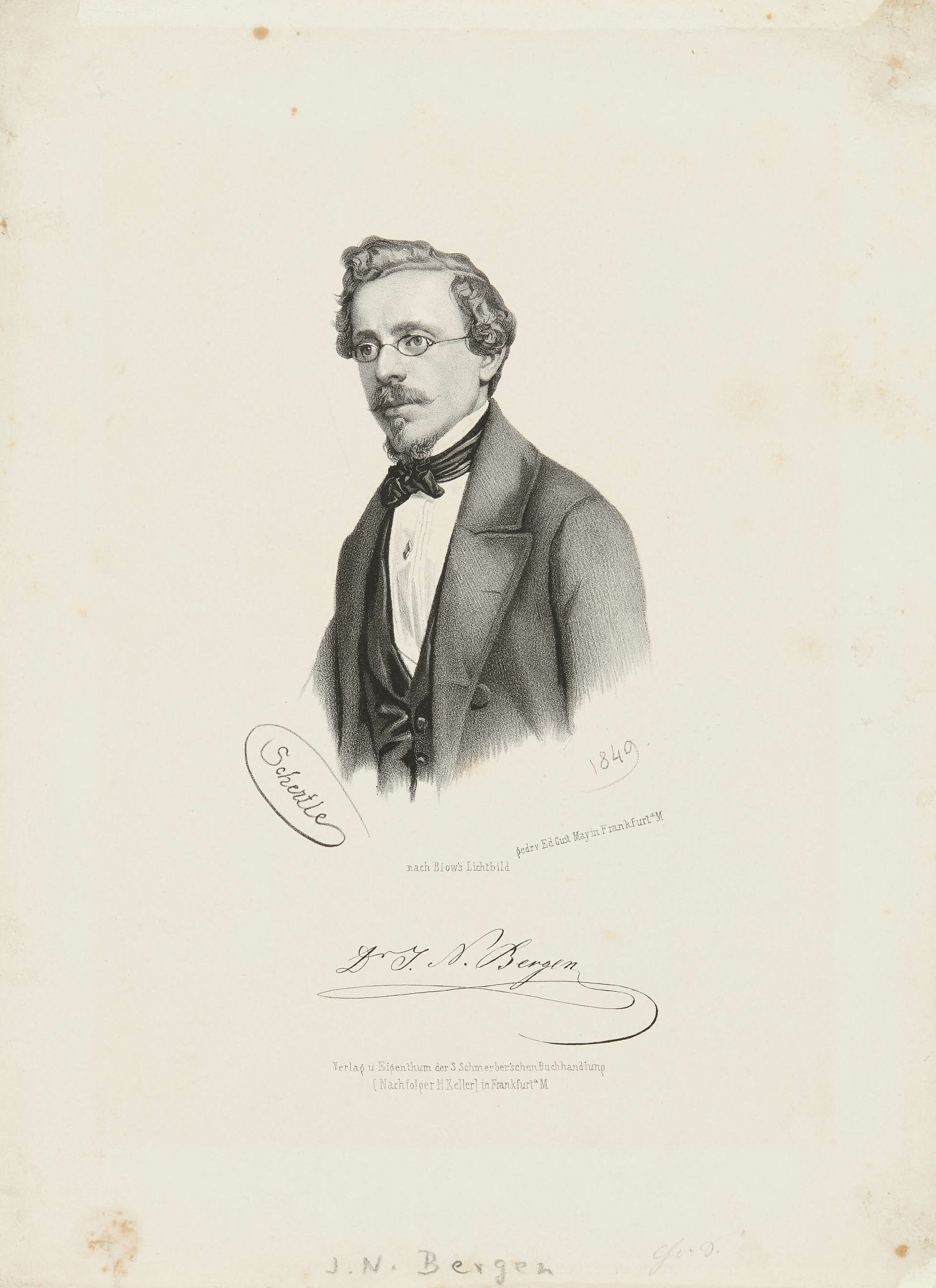 Valentin Schertle, Bildnis Johann Nepomuk Berger