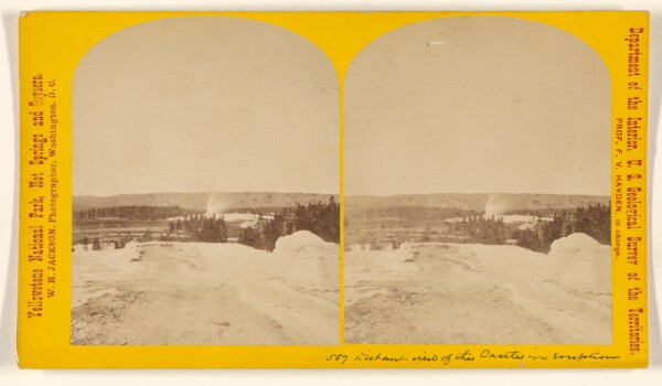 William Henry Jackson, [Distant view of the Castle in Eruption]