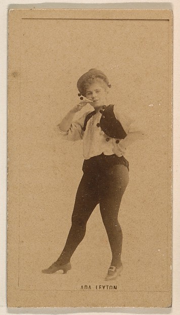 Kinney Brothers Tobacco Company, Ada Leyton, from the Actresses series (N245) issued by Kinney Brothers to promote Sweet Caporal Cigarettes