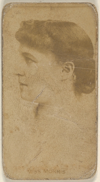 Allen & Ginter, Miss Morris, from the Actors and Actresses series (N45, Type 8) for Virginia Brights Cigarettes