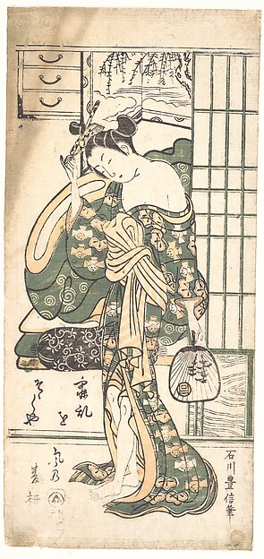 Ishikawa Toyonobu, Summer Willow in the Breeze