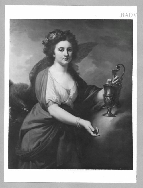 Johann Baptist von Lampi the Elder, Weibliches Bildnis (Frau mit Schleier) (Weibliches Bildnis mit allegorischen Beiwerk)