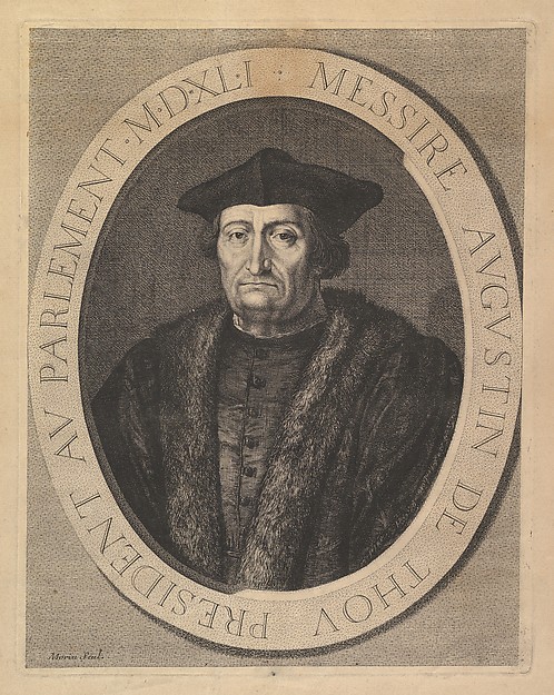 Jean Morin, Augustin de Thou, president au Parlement