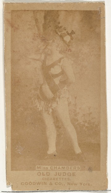 Goodwin & Company, Miss Chambers, from the Actors and Actresses series (N171) for Old Judge Cigarettes