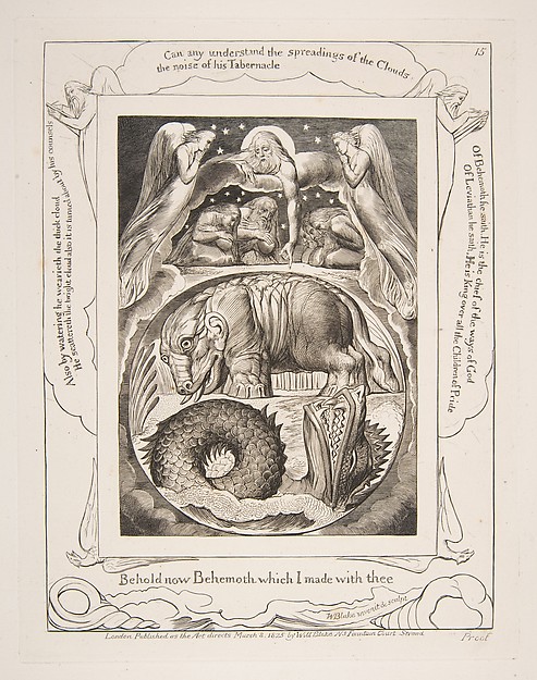William Blake, Behemoth and Leviathan