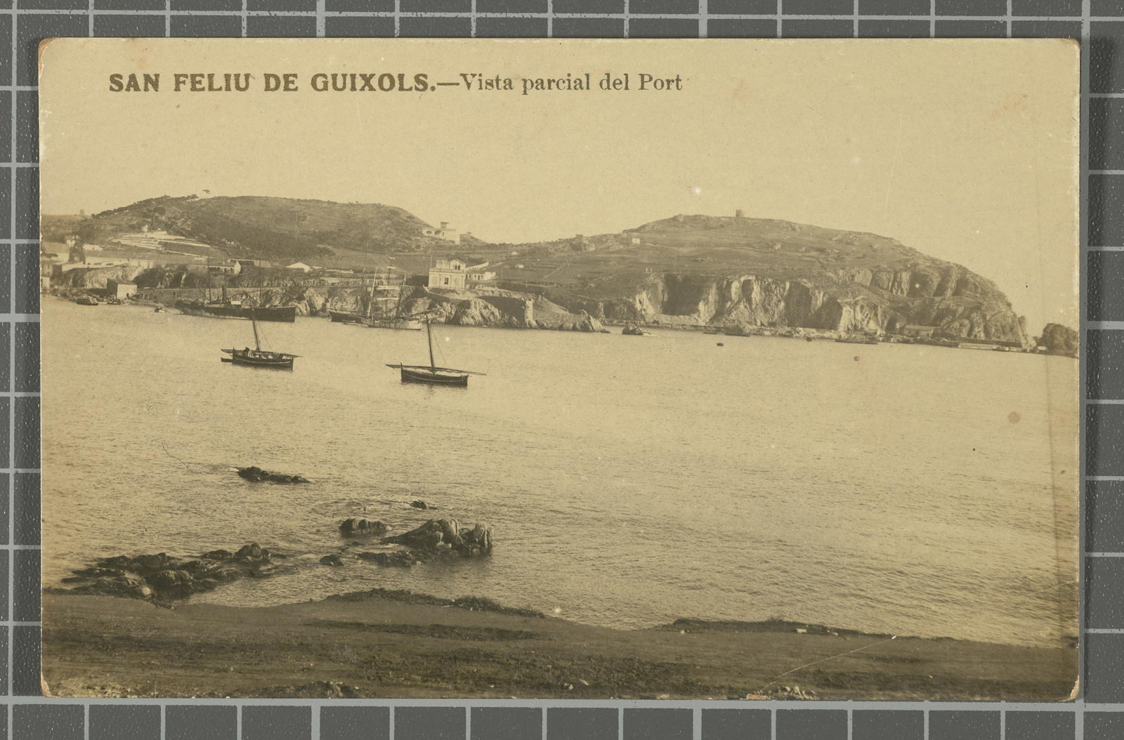 Desconegut, San Feliu de Guixols.- Partial view of the Port
