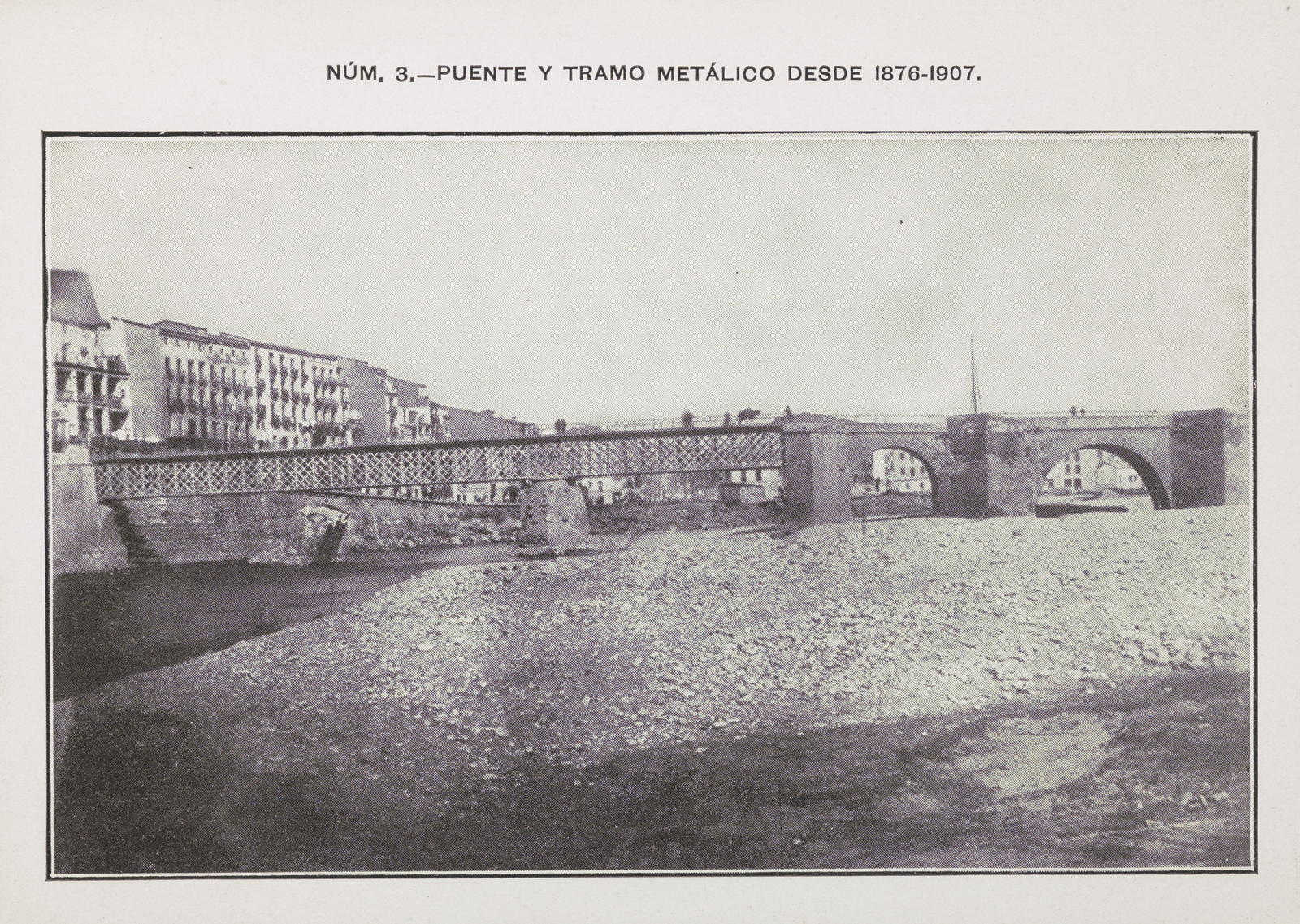 Desconegut, NO. 3. - PUENTE Y TRAMO METÁLICO DESDE 1876-1907.