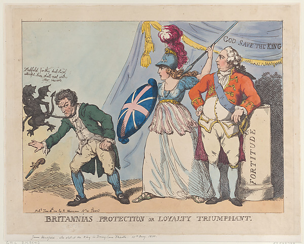 Thomas Rowlandson, Britannia's Protection or Loyalty Triumphant