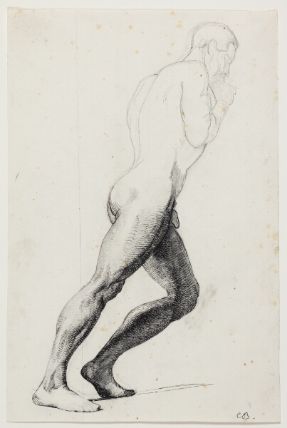Carl Bloch, Studie til Samsons ben til museets billede "Samson hos Filistrene" (kms830)