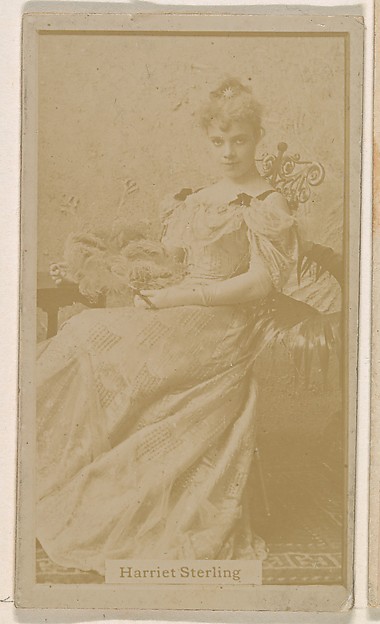 Kinney Brothers Tobacco Company, Harriet Sterling, from the Actresses series (N245) issued by Kinney Brothers to promote Sweet Caporal Cigarettes
