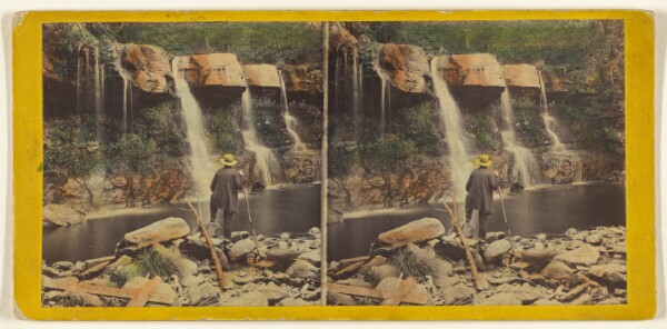 Edward and Henry T. Anthony & Co., The Glens of the Catskills. The Bastion Fall, Kauterkill Glen, near the Laurel House.