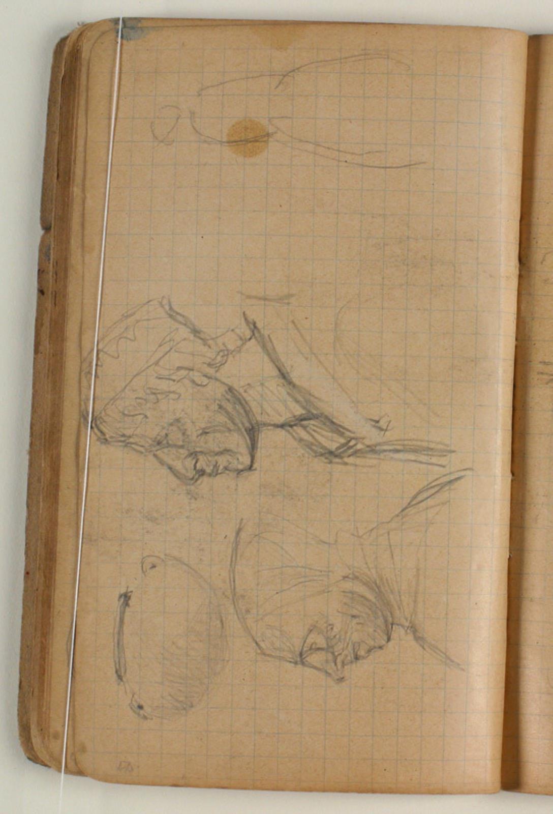 Niels Larsen Stevns, Figurstudie og skitse af krukke