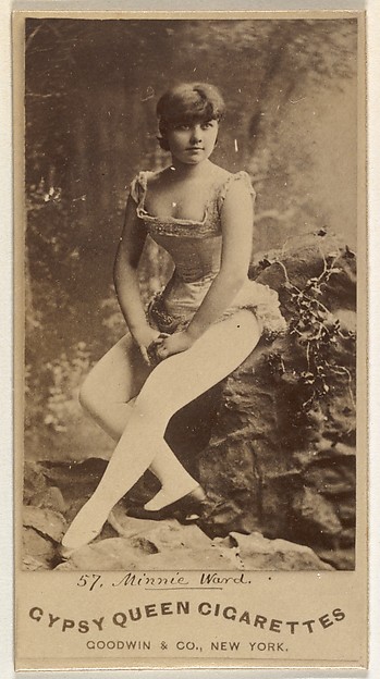 Goodwin & Company, Minnie Ward, from the Actors and Actresses series (N171) for Gypsy Queen Cigarettes