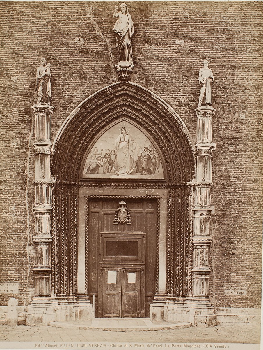 Fratelli Alinari, Kirche S. Maria dei Frari, Hauptportal, Venedig