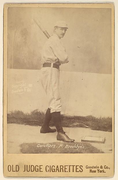 Goodwin & Company, Robert Lee Caruthers, Pitcher, Brooklyn, from the series Old Judge Cigarettes