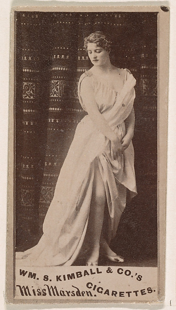 William S. Kimball & Company, Miss Marsden, from the Actresses series (N203) issued by Wm. S. Kimball & Co.
