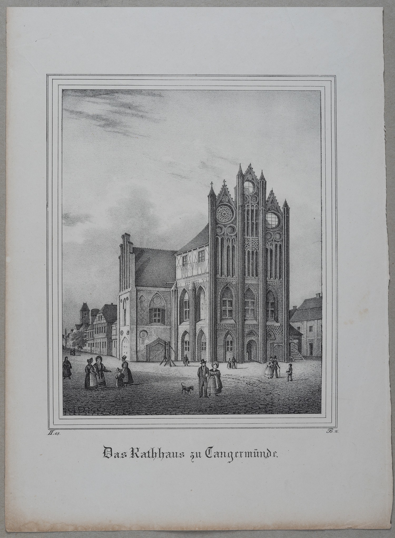 Eduard Pietzsch & Comp., Tangermünde: Rathaus von Osten