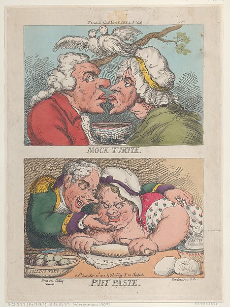 Thomas Rowlandson, Mock Turtle; Puff Paste