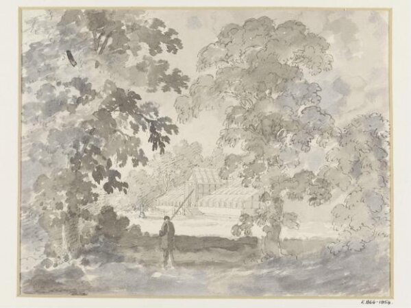 Unknown, Drawing of Gardens and Greenhouse