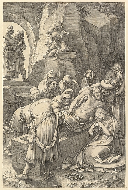 Hendrick Goltzius, The Entombment, from "The Passion of Christ"