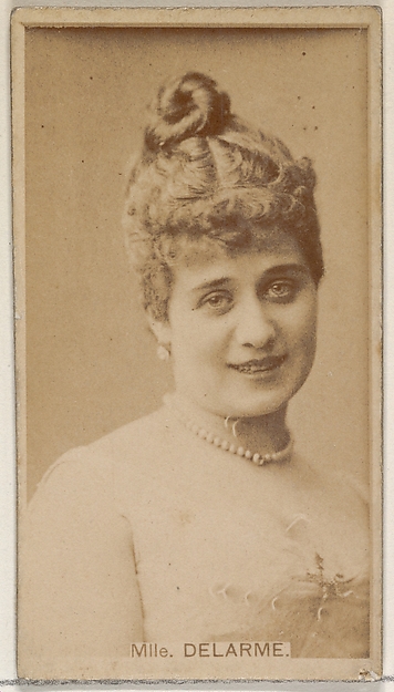 Allen & Ginter, Mlle. Delarme, from the Actors and Actresses series (N45, Type 8) for Virginia Brights Cigarettes