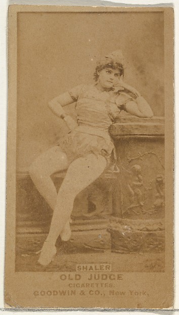 Goodwin & Company, Shaler, from the Actors and Actresses series (N171) for Old Judge Cigarettes