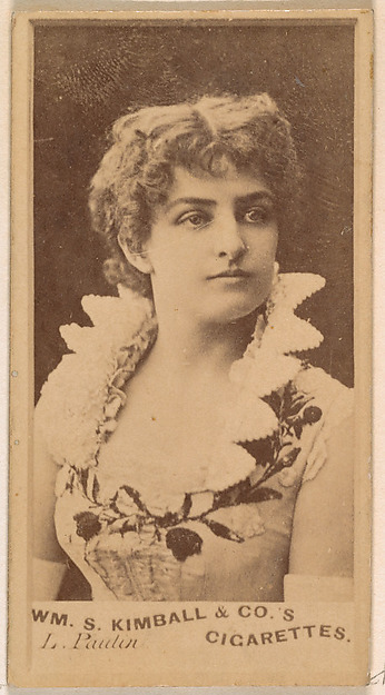 William S. Kimball & Company, Miss Paulin, from the Actresses series (N203) issued by Wm. S. Kimball & Co.