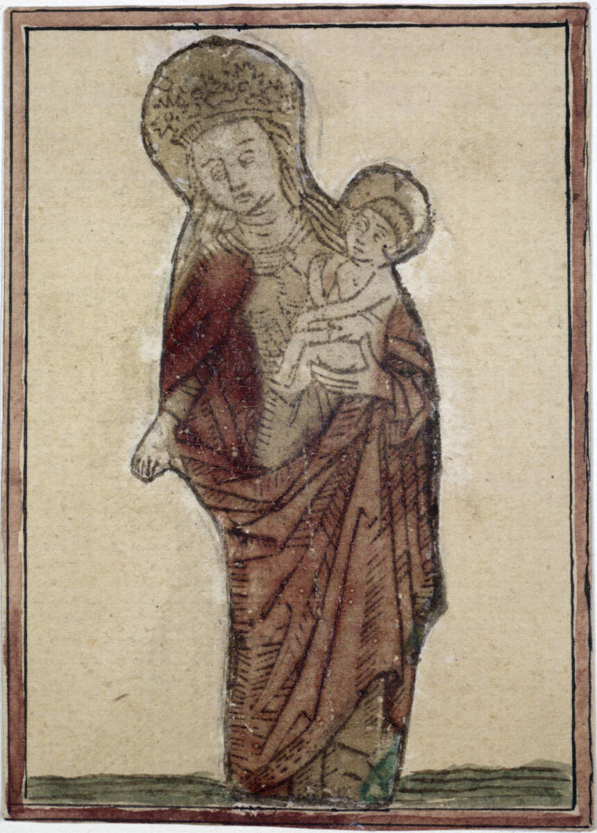 Anonym, Die stehende Madonna (Fragment)