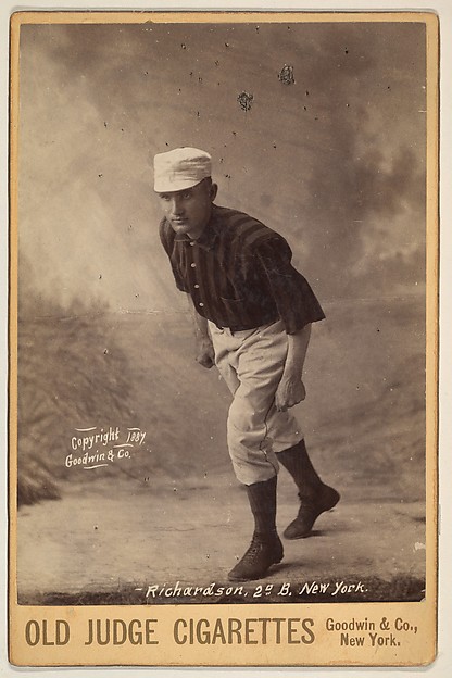 Goodwin & Company, Richardson, 2nd Base, New York, from the series Old Judge Cigarettes