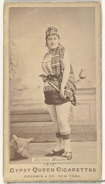 Goodwin & Company, Hattie Moore, from the Actors and Actresses series (N171) for Old Judge Cigarettes