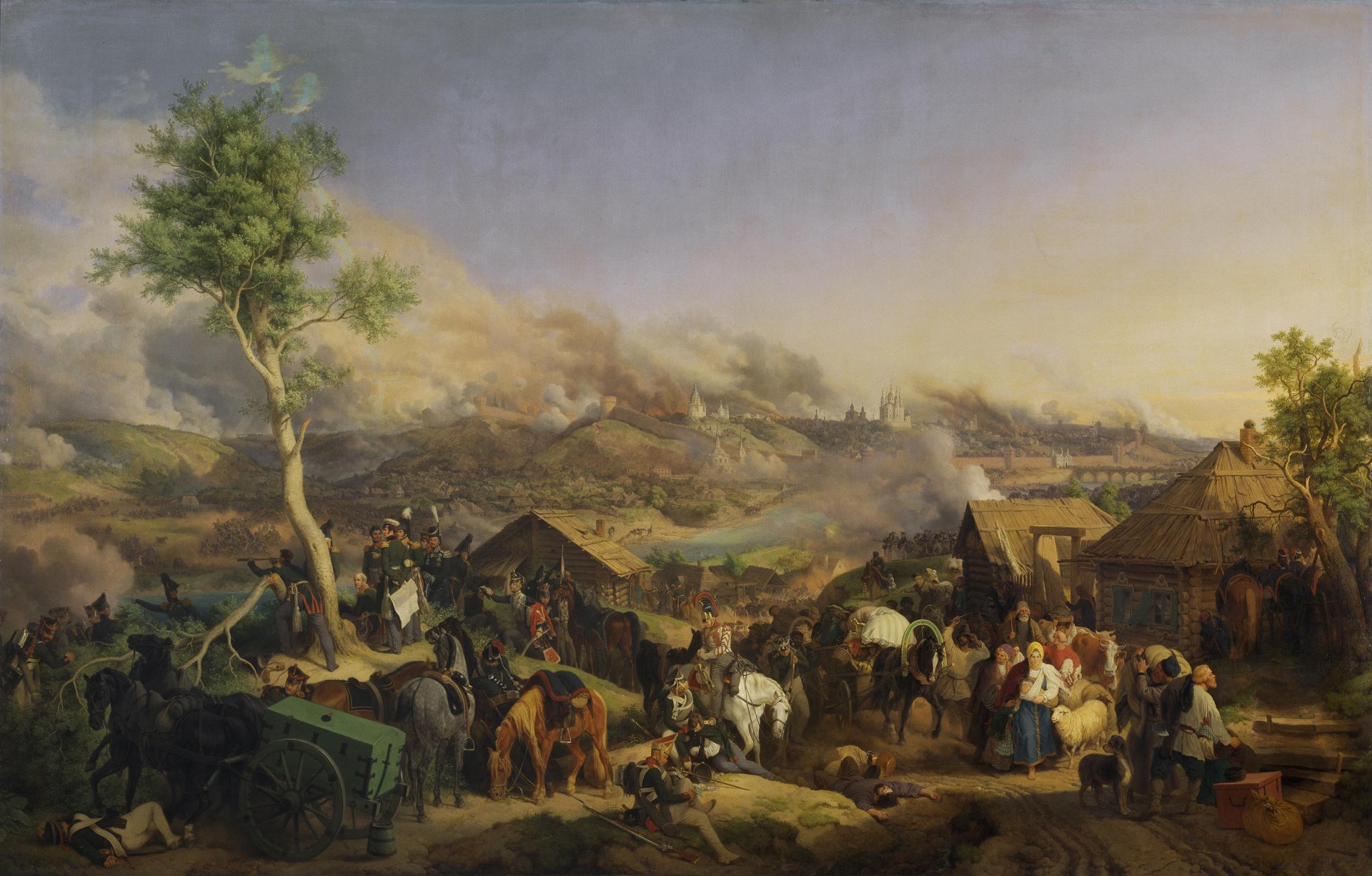 Peter von Hess, Battle of Smolensk on 5 (17) August 1812