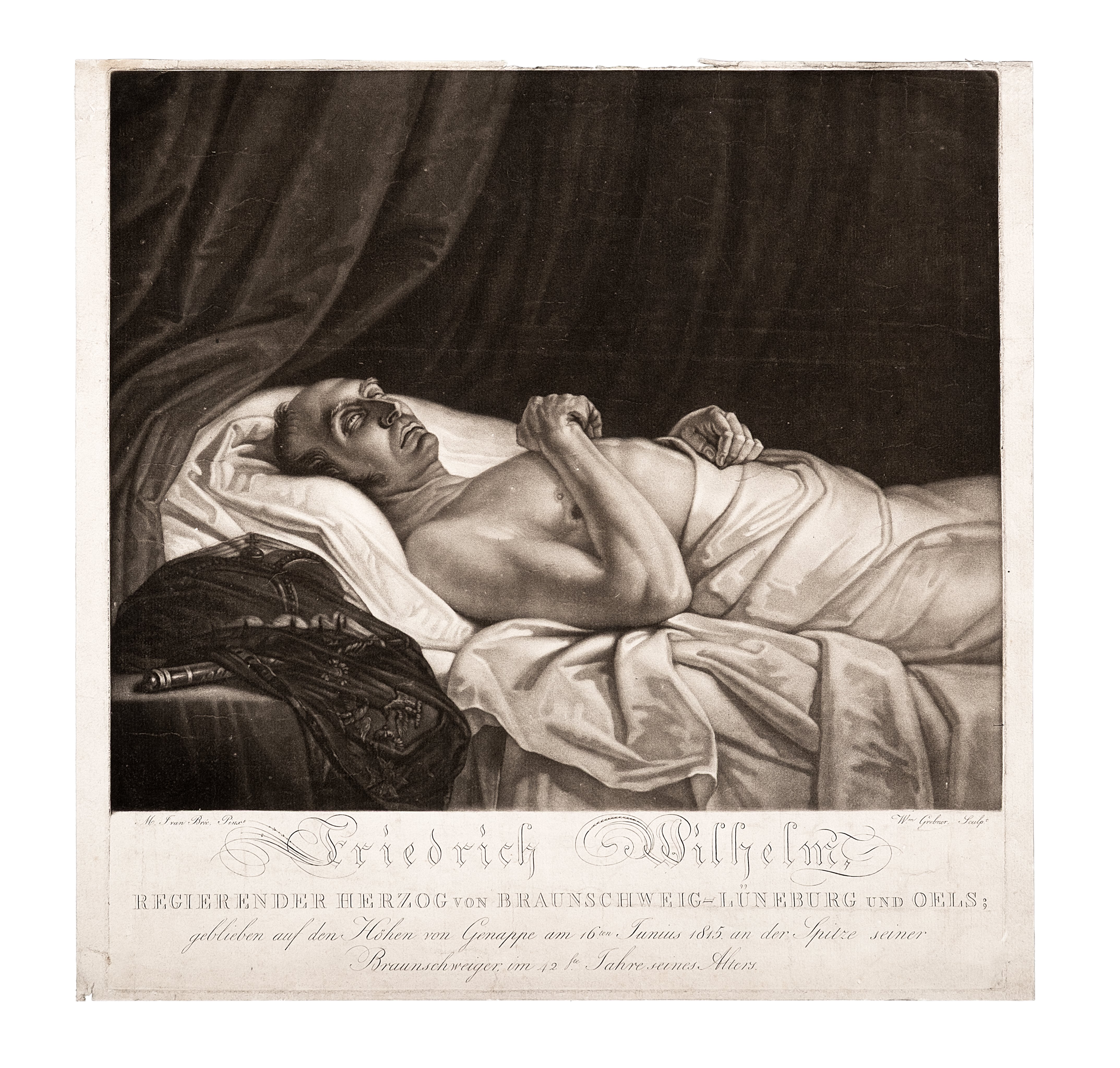 Willem Grebner, Grafik "Friedrich Wilhelm, regierender Herzog von Braunschweig-Lüneburg und Oels"