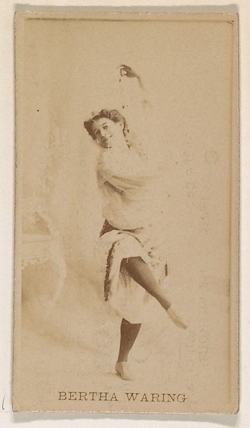 Kinney Brothers Tobacco Company, Bertha Waring, from the Actresses series (N245) issued by Kinney Brothers to promote Sweet Caporal Cigarettes