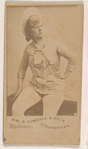 William S. Kimball & Company, Miss Mortimer, from the Actresses series (N203) issued by Wm. S. Kimball & Co.