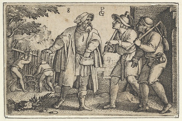 Georg Pencz, The Parable of the Father and His Two Sons in the Vineyard, from The Story of Christ