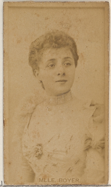 Allen & Ginter, Mlle. Boyer, from the Actors and Actresses series (N45, Type 8) for Virginia Brights Cigarettes