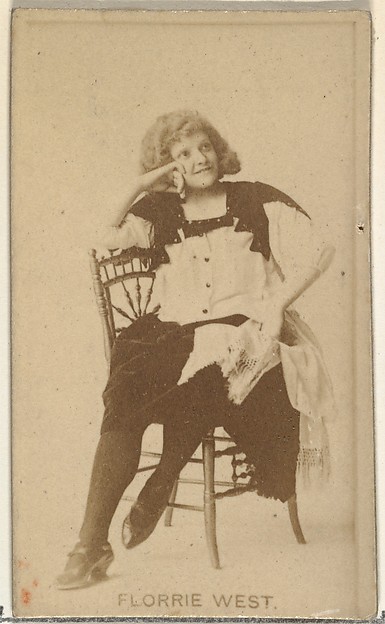 W. Duke, Sons & Co., Florrie West, from the Actors and Actresses series (N145-8) issued by Duke Sons & Co. to promote Duke Cigarettes