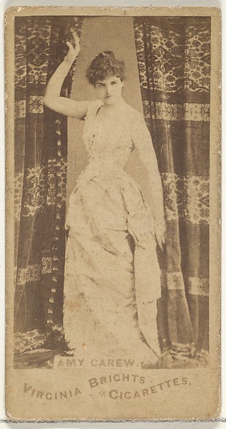 Allen & Ginter, Amy Carew, from the Actors and Actresses series (N45, Type 1) for Virginia Brights Cigarettes