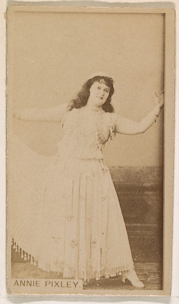 Kinney Brothers Tobacco Company, Annie Pixley, from the Actresses series (N245) issued by Kinney Brothers to promote Sweet Caporal Cigarettes
