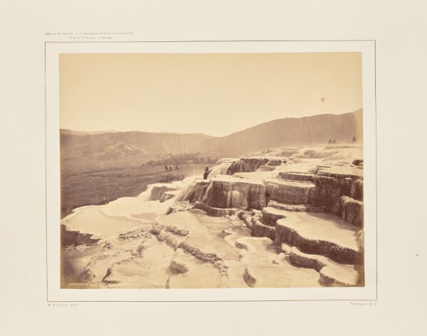 William Henry Jackson, Mammoth Hot Springs on Gardiner's River