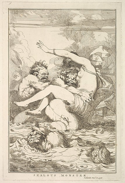 John Hamilton Mortimer, Jealous Monster, from "Fifteen Etchings Dedicated to Sir Joshua Reynolds"