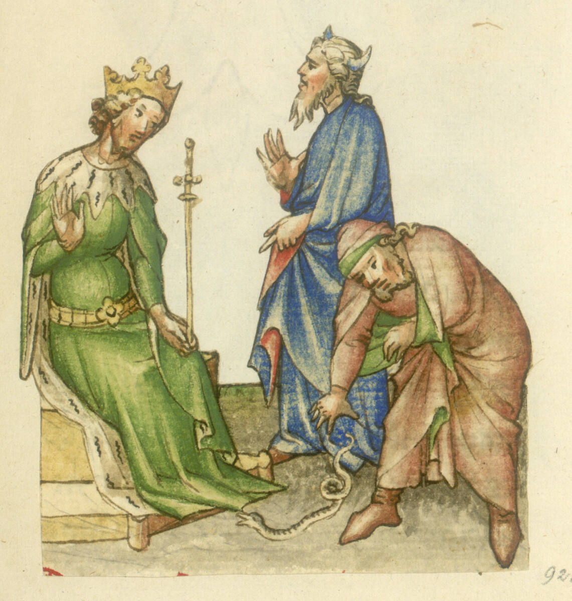 Anonym, Moses droht dem Pharao