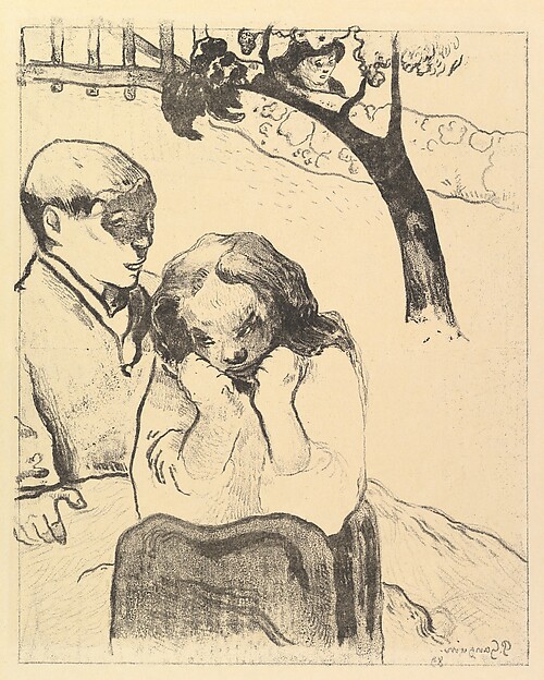 Paul Gauguin, Human Misery, from the Volpini Suite: Dessins lithographiques