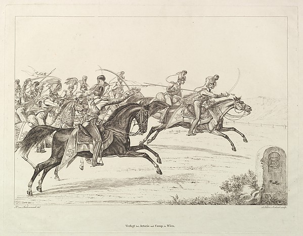 Johann Christoph Erhard, Austrian Lancers