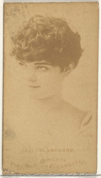 Allen & Ginter, Sally Blanchard, from the Actors and Actresses series (N45, Type 1) for Virginia Brights Cigarettes