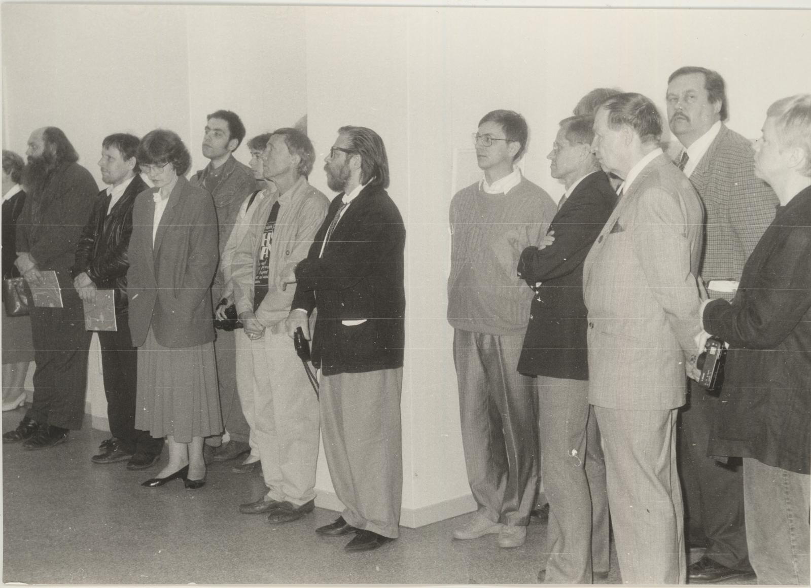 Matti (kujutatu) Milius, Tampere kunstnike Olavi Heino ja Gunnar Pohjola näituse avamine muuseumis 03.06.1994.a